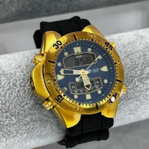 Relógio Xufeng Premium • Metal e Borracha • À Prova d’Água (cópia)