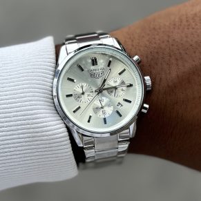 Relógio Tag Huer Prata no Atacado • Linha Diamante • Pulseira de Aç