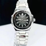 Patek Philippe Nautilus Prata com Preto