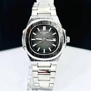 Patek Philippe Nautilus Prata com Preto