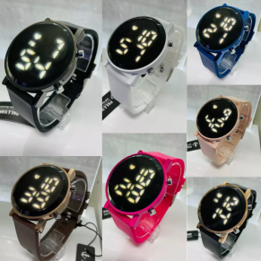 Relógio Feminino Liso Redondo Multicolorido