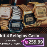 Kit Iniciante 4 Relógios Casio Vintage