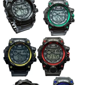 Kit C/10 Atacado de relógios esportivos digitais • Cores Aleatórias